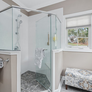 Transitional Main Bathroom Design Pinehurst, NC
