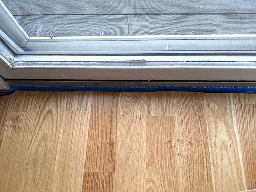 Transition Strip For Sliding Doors, Laminate Flooring Transition To Sliding Glass Door