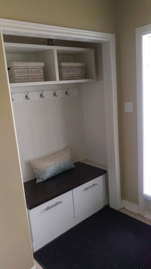 Wall behind front door advice