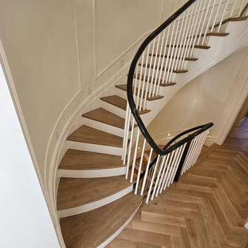 Project #131 | Three-Story Elliptical Staircase in Historic Home