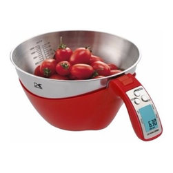 iSense Digital Kitchen Scale in Red - Kitchen Scales
