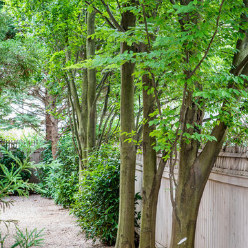 A Green and White Garden