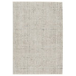Jaipur Living - Vibe by Jaipur Living Sovis Abstract Light Gray/ Ivory Area Rug, 8'10"x12'7" - The stunning En Blanc collection captures the elegance of neutral, vintage-inspired patterns and melds Old World aesthetics with an updated and luxurious vibe. The Sovis rug boasts a heathered motif in hues of dark gray, dark taupe, and light gray. Soft and lustrous, this chameleon-like design emulates the timeless style of a Turkish hand-knotted rug, but in an accessible polyester and viscose power-loomed quality. This accent perfects medium-traffic areas like living rooms, dining areas, bedrooms and more.