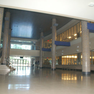 High School Renovation Tile Columns