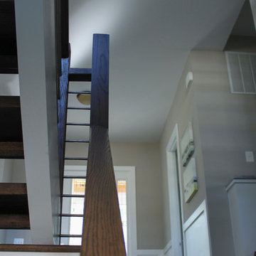 Project #22 | Stainless Steel & Dark Wood Treads