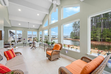 Inspiration for a craftsman sunroom remodel in Charleston