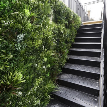 VistaFolia Virtical Garden Green Wall Design on Staircase