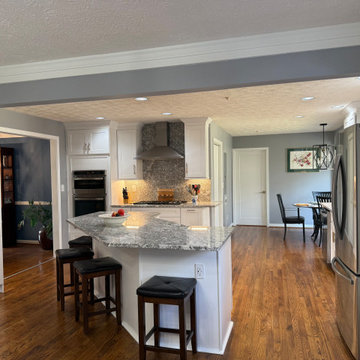 Transitional Kitchen Remodel Done In New White Cabinets
