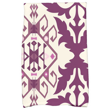 Bombay 6 Geometric Print Hand Towel, Purple