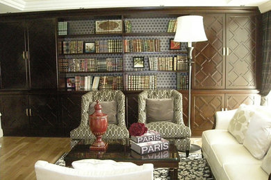 地中海スタイルのおしゃれなホームオフィス・書斎の写真
