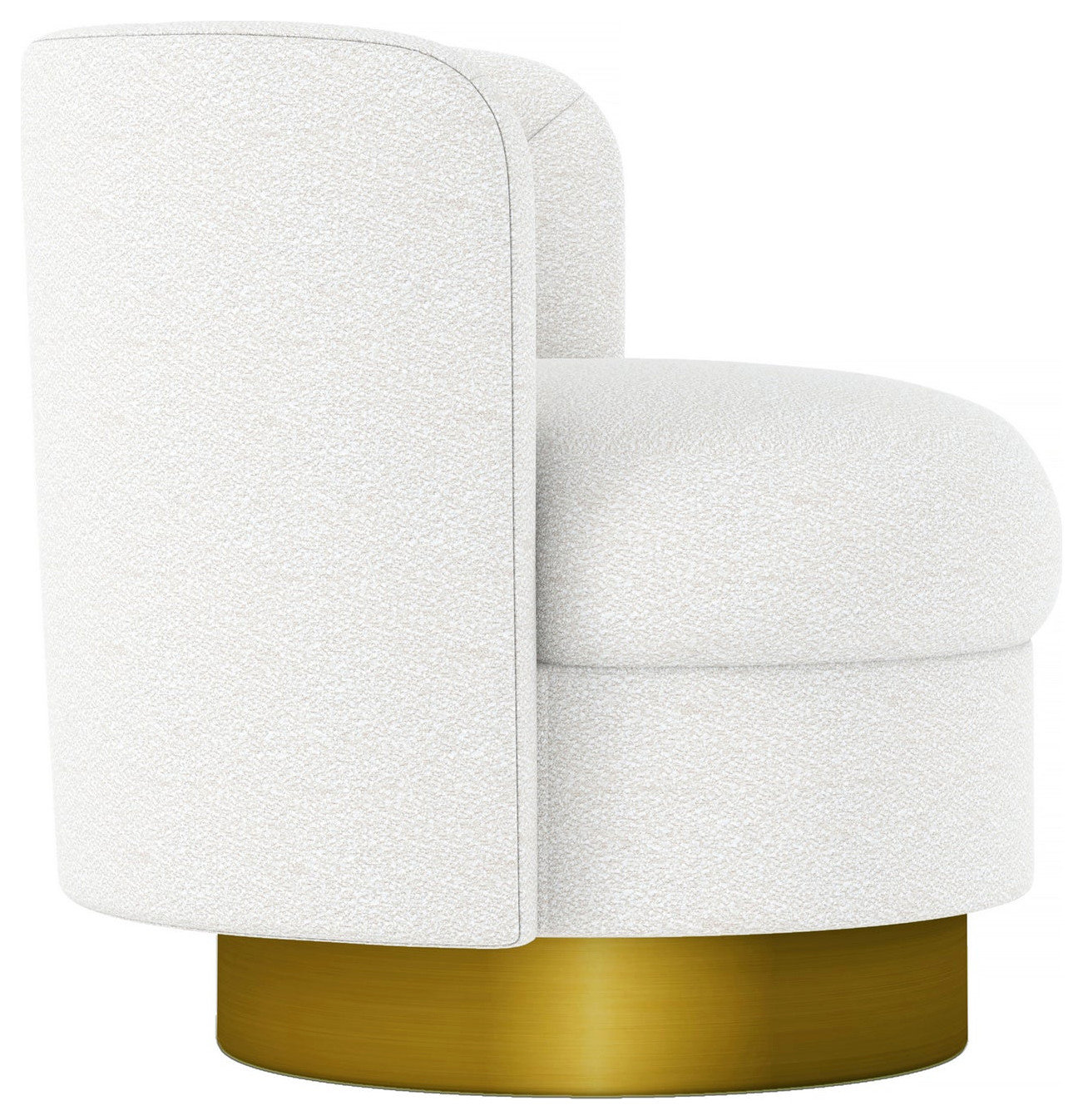 Aspen Swivel Chair, Gold Base - Modern - Armchairs And Accent Chairs ...