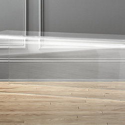 peekaboo acrylic bench | CB2 - Baby And Kids
