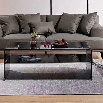 Modern Clear Lucite & Acrylic Coffee Tables