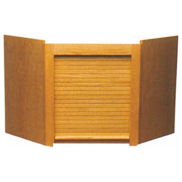 Omega Corner Appliance Garage - Maple
