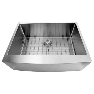 Nantucket Sinks 30" Pro Series Apron Farmhouse Stainless Steel Kitchen Sink