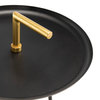 Samson Handle Side Table Gold/Black