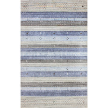 Bashian Zaada Area Rug, Light Blue, 7'9"x9'9"