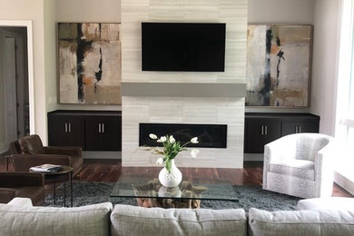 Inspiration for a living room remodel in Kansas City