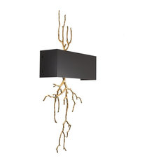 Brass Branch Wall Sconce | Eichholtz Sorento, Gold, 16"Wx5"Hx33"W