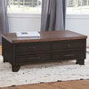 Bear Creek Lift-Top Cocktail Table With Casters, Brown