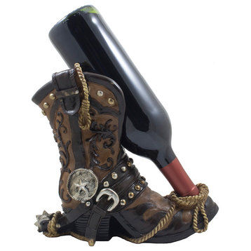 Fancy Cowboy Boot Wine Bottle Holder