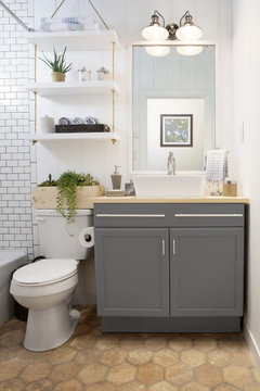 20 Beautiful Corner Vanity Designs For Your Bathroom - Housely  Corner  bathroom vanity, Corner vanity, Bathroom vanity remodel