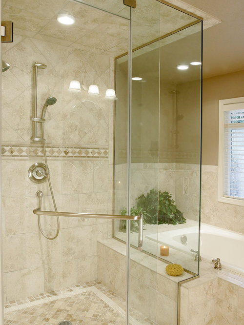 Best Travertine Tile Shower Design Ideas & Remodel ...