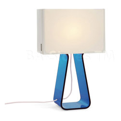 Tube Top Table Lamp in Sky Blue - Table Lamps