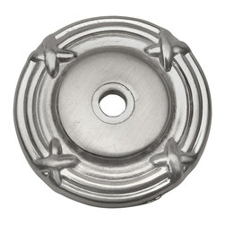 Cosmas - Cosmas 9468SN Satin Nickel Cabinet Knob Backplate, Set of 5 - Cabinet And Drawer Knobs