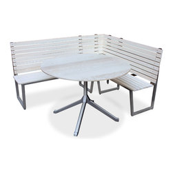 Bleached Stainless Banquette - Furniture