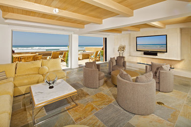 Living room - modern living room idea in San Diego