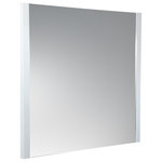 Fresca - Torino Mirror, White, 32" - Sleek and modern, the Fresca Torino Mirror breathes new life into bathroom decor. The moment you hang this gorgeous rectangular mirror in your home, everyone will want to know where you got it. This stunning mirror has a contemporary design and a clean White finish that will really pop against darker walls or blend beautifully with lighter colors. The glass is recessed into a unique frame that hugs the mirror along the sides. Both the top and bottom are frameless, causing the mirror to reflect additional light, while creating the illusion of a brighter, more spacious environment. It measures 32 in width.