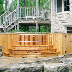 Cedar Hot Tubs in Decks - Hot Tubs