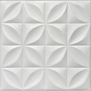 20"x20" Styrofoam Glue Up Ceiling Tiles, R3W Plain White