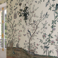 Panoramic Chinoiserie wallpaper mural - Products
