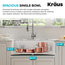 Turino 33" Farmhouse Reversible Apron Front Fireclay 1-Bowl Kitchen Sink MWH