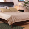 Modus City II California King Faux Leather Bed, Coco Finish