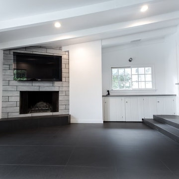 Custom fire place area