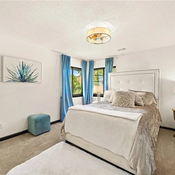 Bright Back Bedroom with Modern Accents