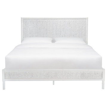 Monteria Woven Water Hyacinth Queen Bed