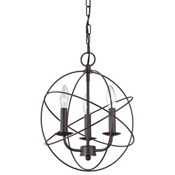 Thomas Lighting Williamsport 3 Light Chandelier in Oiled Rubbed Bronze