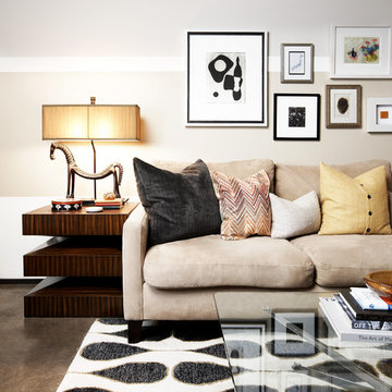 Eclectic Loft Studio Living Room