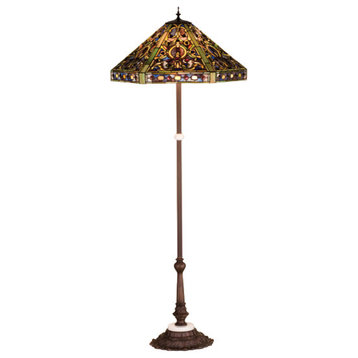 63H Tiffany Elizabethan Floor Lamp 602