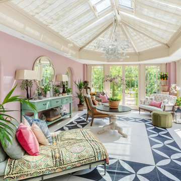 An orangery addition and space that creates the feel of continental living