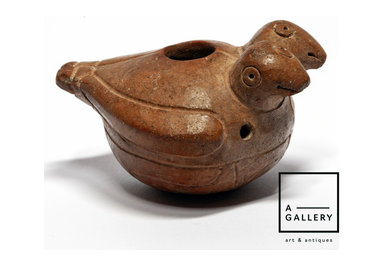 Сосуд в виде двуглавой птицы, Панама / Коста-Рика, культура Чирики, 800-1500 гг.