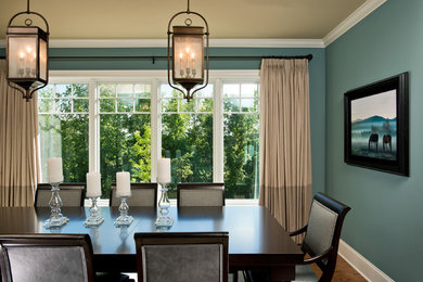 Inspiration for a transitional dining room remodel in New York