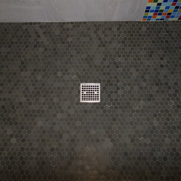 Old Florida Glass Tile Bathroom