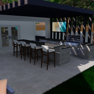 Modern Outdoor Kitchen Paradise
