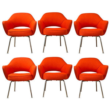 Saarinen Executive Lounge Chairs, Set of 6