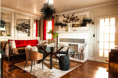 Inspiration for a living room remodel in DC Metro